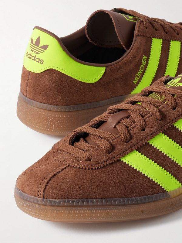 Muenchen Leather-Trimmed Suede Sneakers - CU Muenchen Leather-Trimmed Suede Sneakers - CU