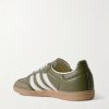 Samba OG Nubuck-Trimmed Full-Grain Leather Sneakers - BK