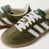 Samba OG Nubuck-Trimmed Full-Grain Leather Sneakers - CU
