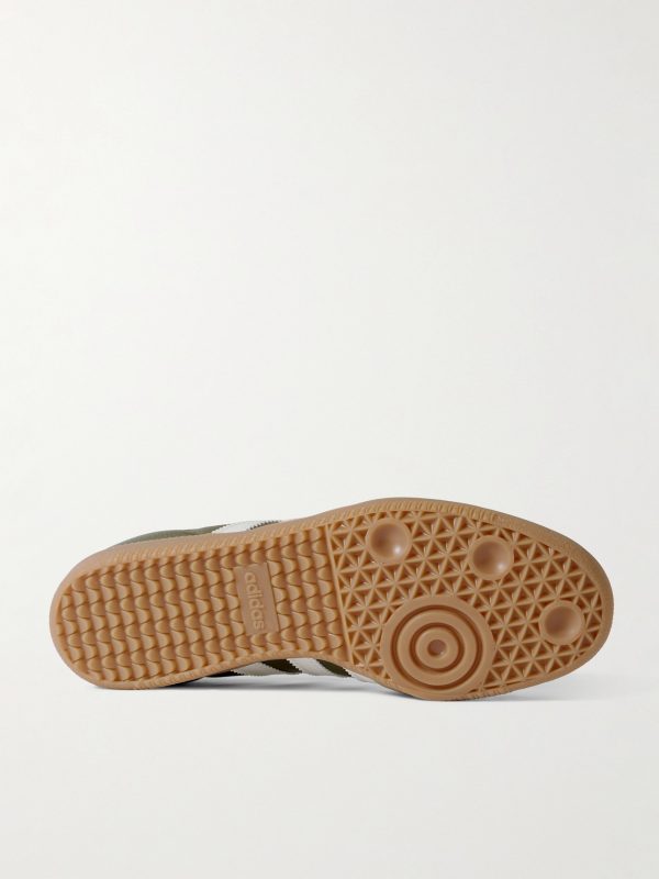 Samba OG Nubuck-Trimmed Full-Grain Leather Sneakers - E1