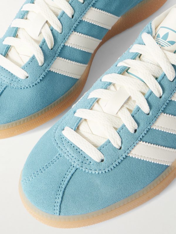 Muenchen Leather-Trimmed Suede Sneakers - CU Muenchen Leather-Trimmed Suede Sneakers - CU