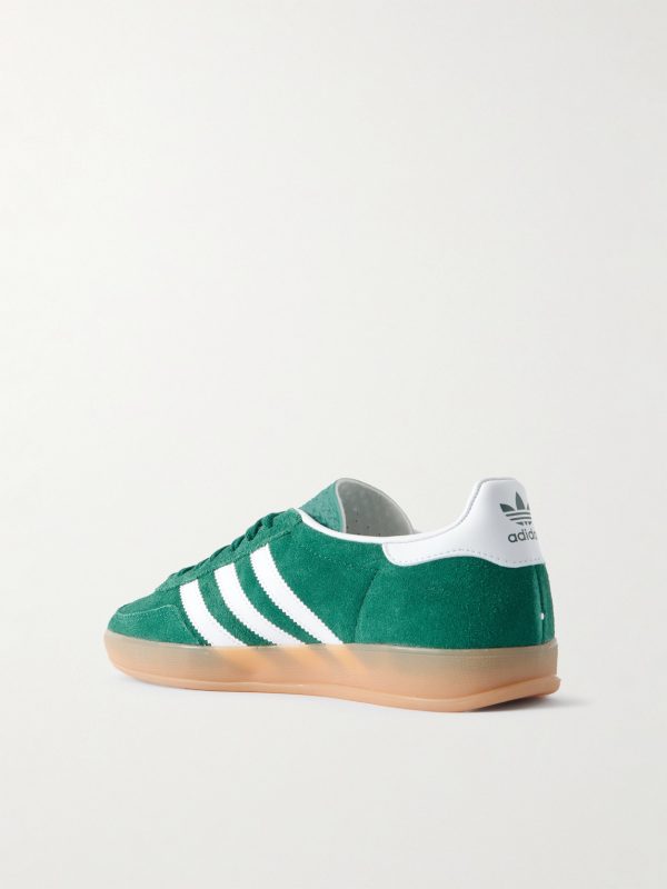 Gazelle Indoor Leather-Trimmed Suede Sneakers - BK Gazelle Indoor Leather-Trimmed Suede Sneakers - BK