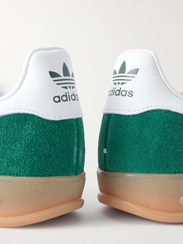 Gazelle Indoor Leather-Trimmed Suede Sneakers - CU Gazelle Indoor Leather-Trimmed Suede Sneakers - CU