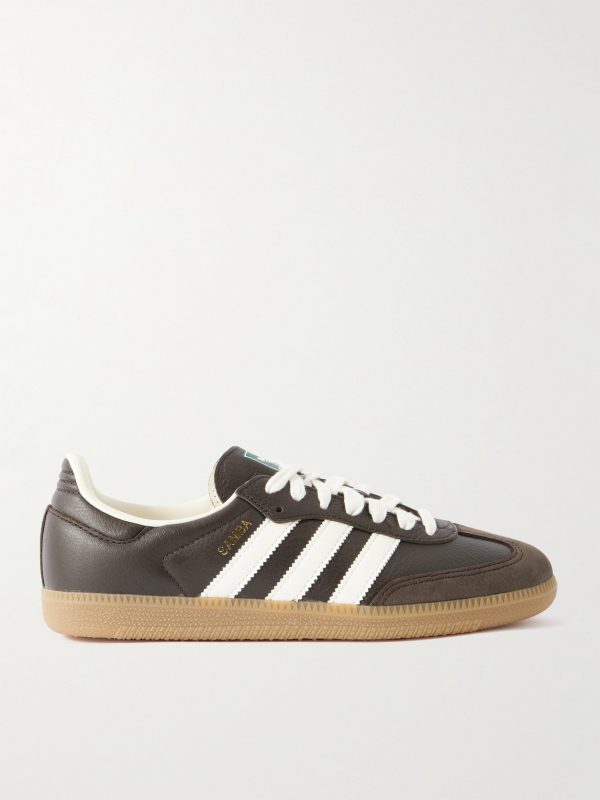 Samba OG Nubuck-Trimmed Leather Sneakers Samba OG Nubuck-Trimmed Leather Sneakers