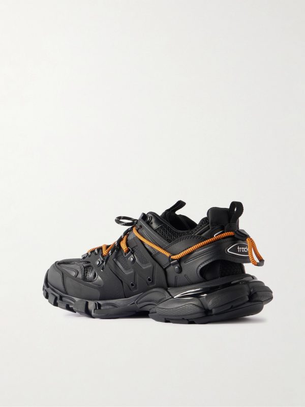 Track Trail Logo-Print TPU and Shell Sneakers - BK