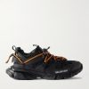 Track Trail Logo-Print TPU and Shell Sneakers
