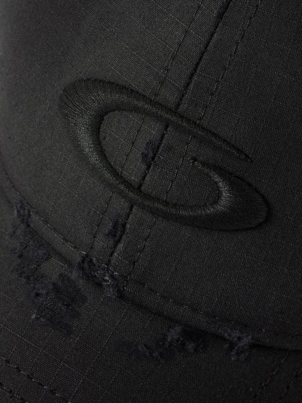 Cargo Distressed Logo-Embroidered Cotton-Ripstop Baseball Cap - CU