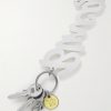 Silver-Tone and Enamel Keyring - BK Silver-Tone and Enamel Keyring - BK
