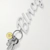 Silver-Tone and Enamel Keyring Silver-Tone and Enamel Keyring