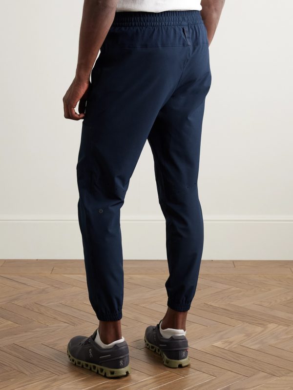 License to Train Slim-Fit Tapered Stretch Recycled-Shell Track Pants - BK