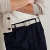 3cm Woven Leather Belt - FR 3cm Woven Leather Belt - FR