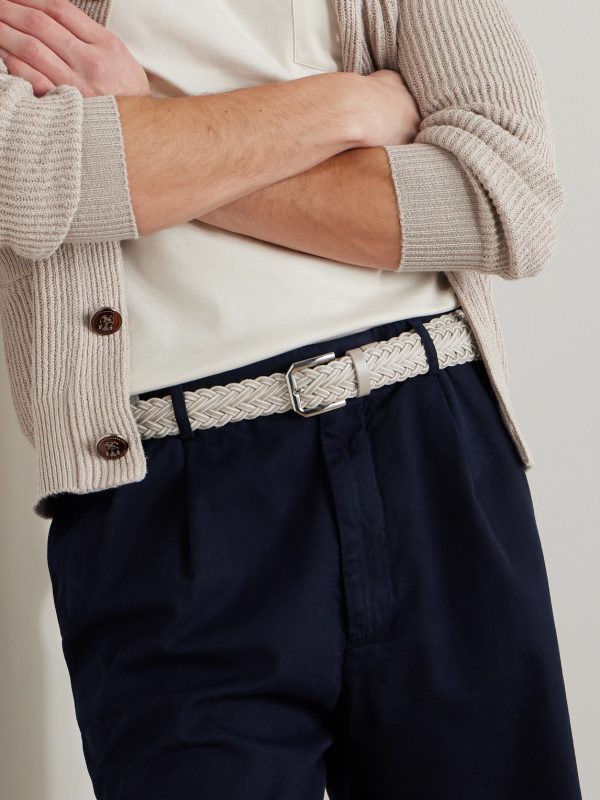 3cm Woven Leather Belt - FR 3cm Woven Leather Belt - FR