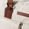 Leather-Trimmed Canvas Weekend Bag - CU Leather-Trimmed Canvas Weekend Bag - CU