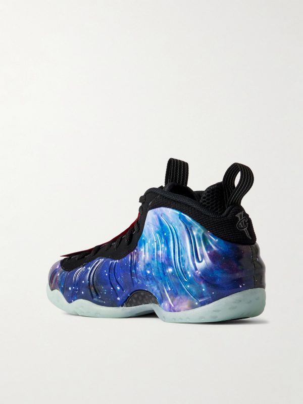 Air Foamposite One QS Printed Rubber, Shell and Mesh Sneakers - BK