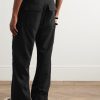 Stefan Wide-Leg Grain De Poudre Wool Trousers - BK