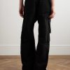 Straight-Leg Cotton-Twill Cargo Trousers - BK Straight-Leg Cotton-Twill Cargo Trousers - BK