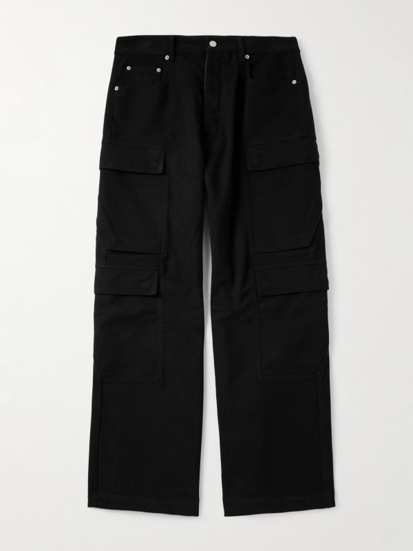 Straight-Leg Cotton-Twill Cargo Trousers Straight-Leg Cotton-Twill Cargo Trousers