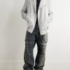 Stefan Wide-Leg Distressed Denim Cargo Trousers - OU