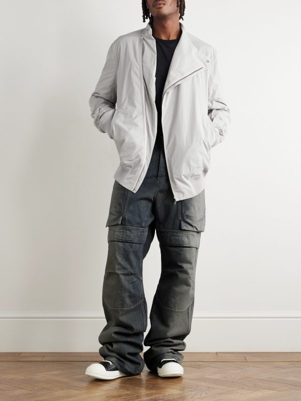 Stefan Wide-Leg Distressed Denim Cargo Trousers - OU