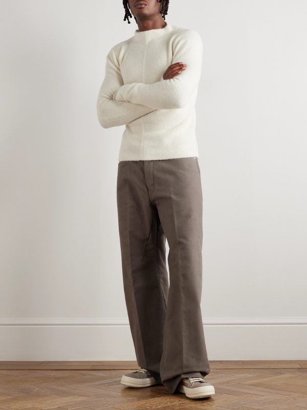 Slim-Fit Ribbed-Knit Sweater - OU Slim-Fit Ribbed-Knit Sweater - OU