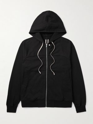 Cotton-Jersey Zip-Up Hoodie