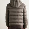 Slim-Fit Quilted Shell Down Hooded Jacket - BK