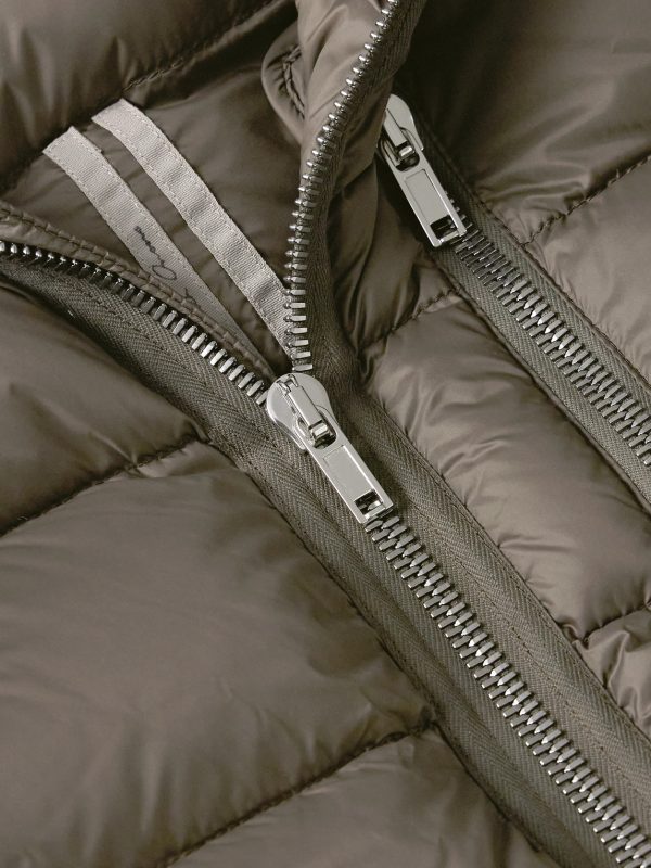 Slim-Fit Quilted Shell Down Hooded Jacket - CU