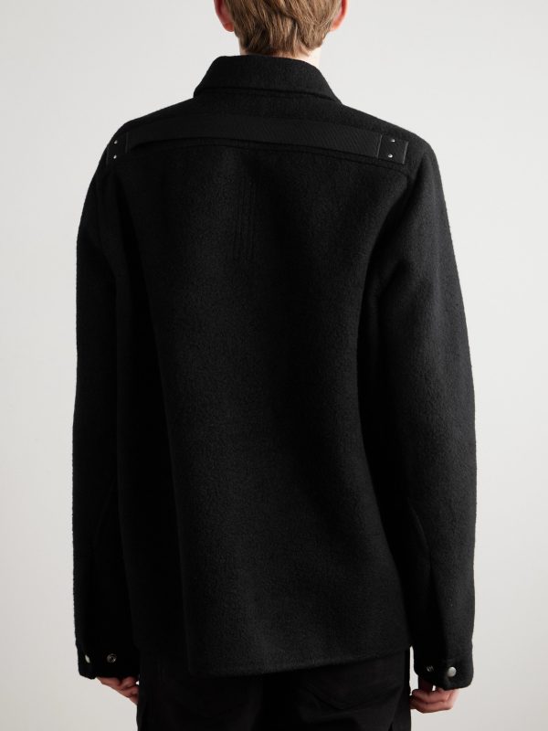 Brad Webbing-Trimmed Double-Faced Cashmere Bomber Jacket - BK Brad Webbing-Trimmed Double-Faced Cashmere Bomber Jacket - BK