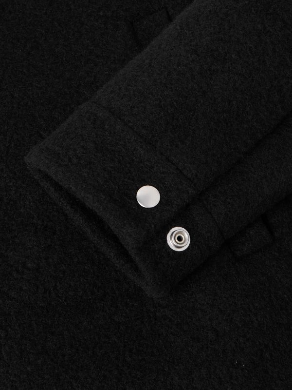 Brad Webbing-Trimmed Double-Faced Cashmere Bomber Jacket - E1 Brad Webbing-Trimmed Double-Faced Cashmere Bomber Jacket - E1