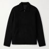Brad Webbing-Trimmed Double-Faced Cashmere Bomber Jacket Brad Webbing-Trimmed Double-Faced Cashmere Bomber Jacket