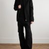 Brad Webbing-Trimmed Double-Faced Cashmere Bomber Jacket - OU Brad Webbing-Trimmed Double-Faced Cashmere Bomber Jacket - OU