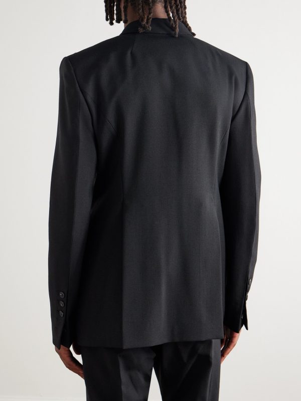 Fogpocket Studded Grain de Poudre Virgin Wool Blazer - BK Fogpocket Studded Grain de Poudre Virgin Wool Blazer - BK