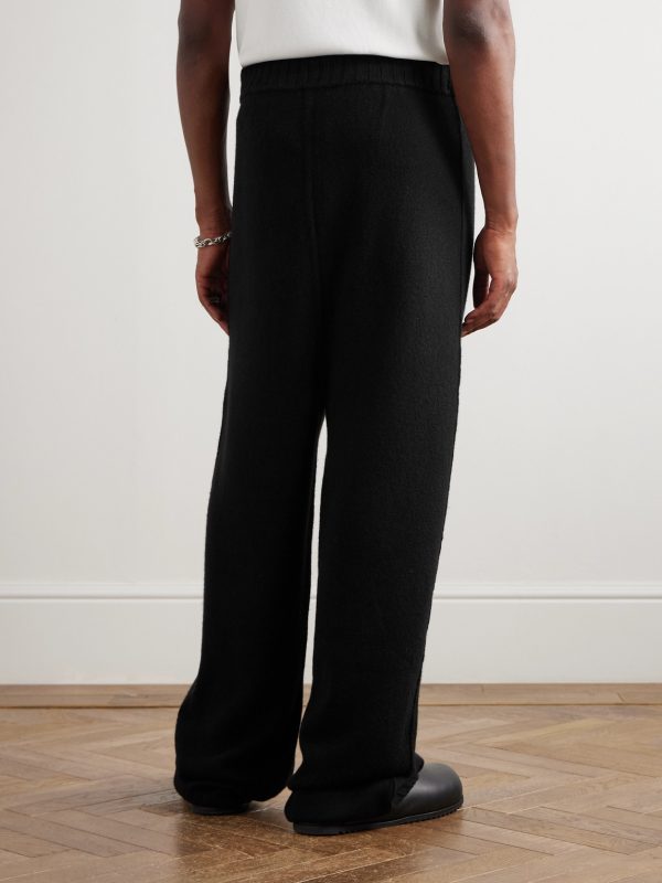 Las Palmas Straight-Leg Cashmere Sweatpants - BK