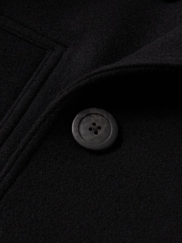 Officer Double-Breasted Melton Virgin Wool Coat - CU Officer Double-Breasted Melton Virgin Wool Coat - CU