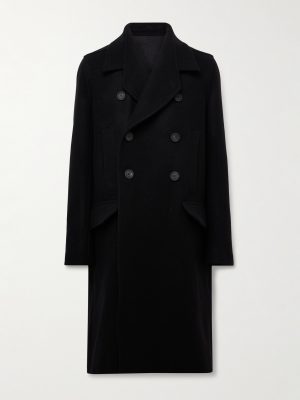 Officer Double-Breasted Melton Virgin Wool Coat
