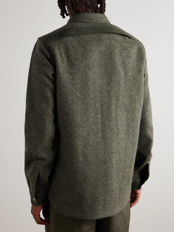 Melton Wool Overshirt - BK Melton Wool Overshirt - BK