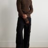Slim-Fit Ribbed-Knit Sweater - OU