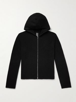 Las Palmas Ribbed Cashmere Zip-Up Hoodie