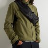 Borders Embroidered Ripstop-Trimmed Mesh Belt Bag - OU Borders Embroidered Ripstop-Trimmed Mesh Belt Bag - OU