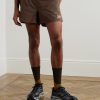 Marka Liner Straight-Leg 5" Mesh-Trimmed Recycled-Shell Running Shorts - FR
