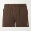 Marka Liner Straight-Leg 5" Mesh-Trimmed Recycled-Shell Running Shorts