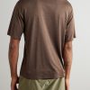 Lateral Peak Logo-Print Recycled-Jersey T-Shirt - BK