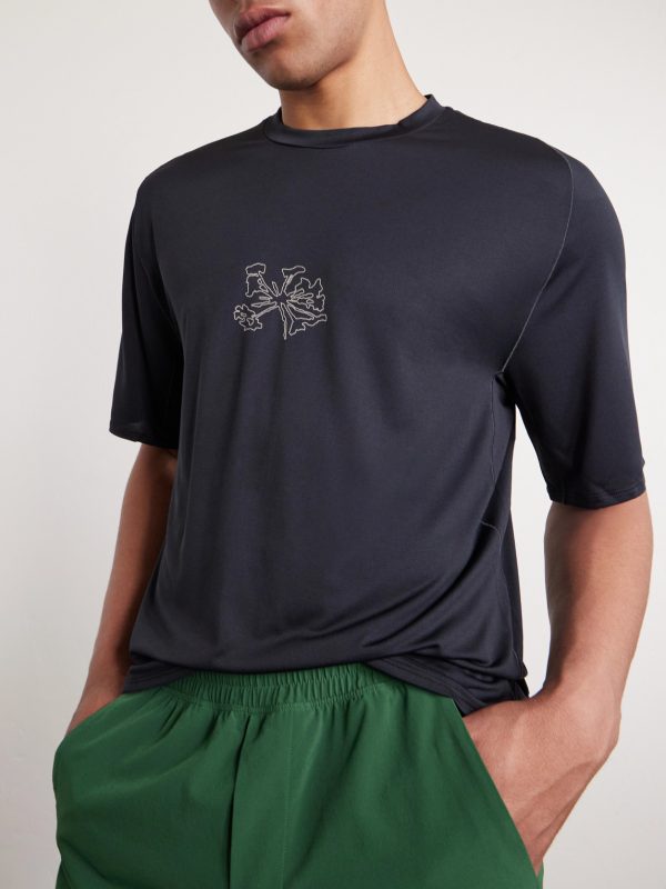 Lateral Peak Logo-Print Recycled-Jersey T-Shirt - CU Lateral Peak Logo-Print Recycled-Jersey T-Shirt - CU
