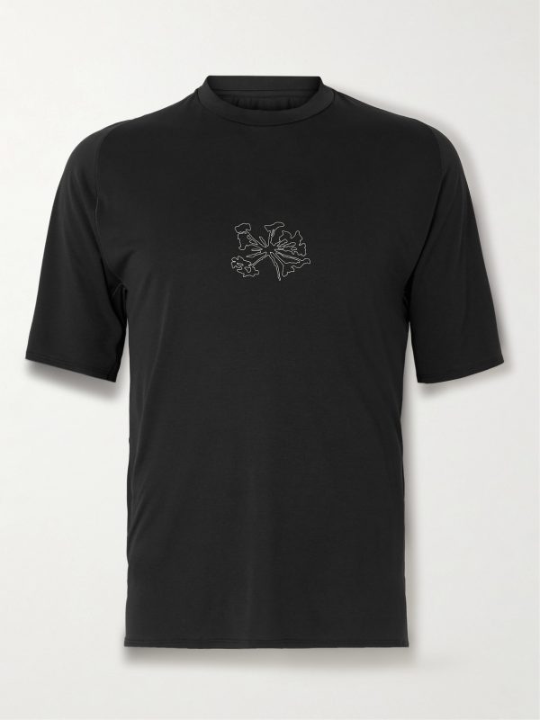 Lateral Peak Logo-Print Recycled-Jersey T-Shirt Lateral Peak Logo-Print Recycled-Jersey T-Shirt