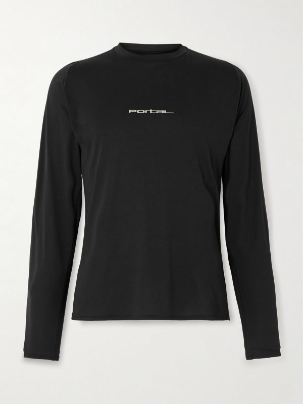 Lateral Peak Logo-Print Recycled-Jersey T-Shirt Lateral Peak Logo-Print Recycled-Jersey T-Shirt
