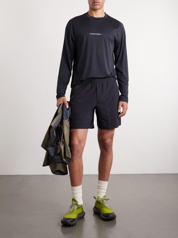 Lateral Peak Logo-Print Recycled-Jersey T-Shirt - OU Lateral Peak Logo-Print Recycled-Jersey T-Shirt - OU