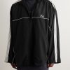 Oversized Striped Logo-Embroidered Recycled-Shell Track Jacket - FR Oversized Striped Logo-Embroidered Recycled-Shell Track Jacket - FR