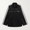 Oversized Striped Logo-Embroidered Recycled-Shell Track Jacket Oversized Striped Logo-Embroidered Recycled-Shell Track Jacket