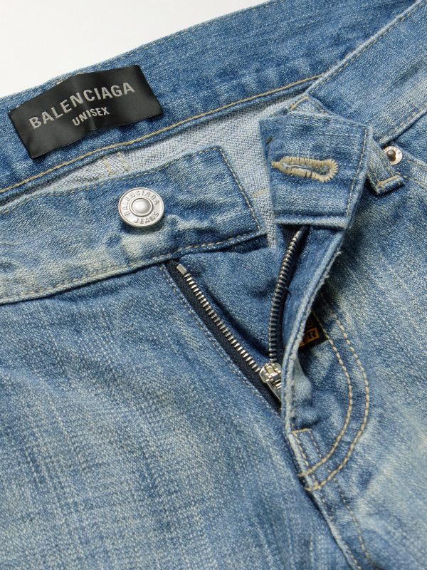Straight-Leg Panelled Jeans - E1