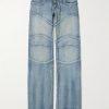 Straight-Leg Panelled Jeans